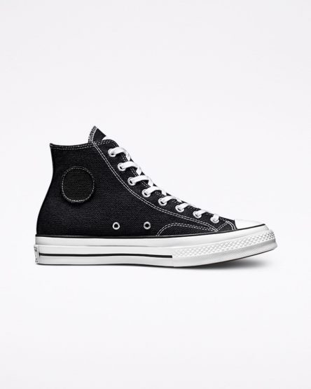 Women's Converse x Stüssy Chuck 70 High Top Shoes Black / White / Black | AU 9E8C3H